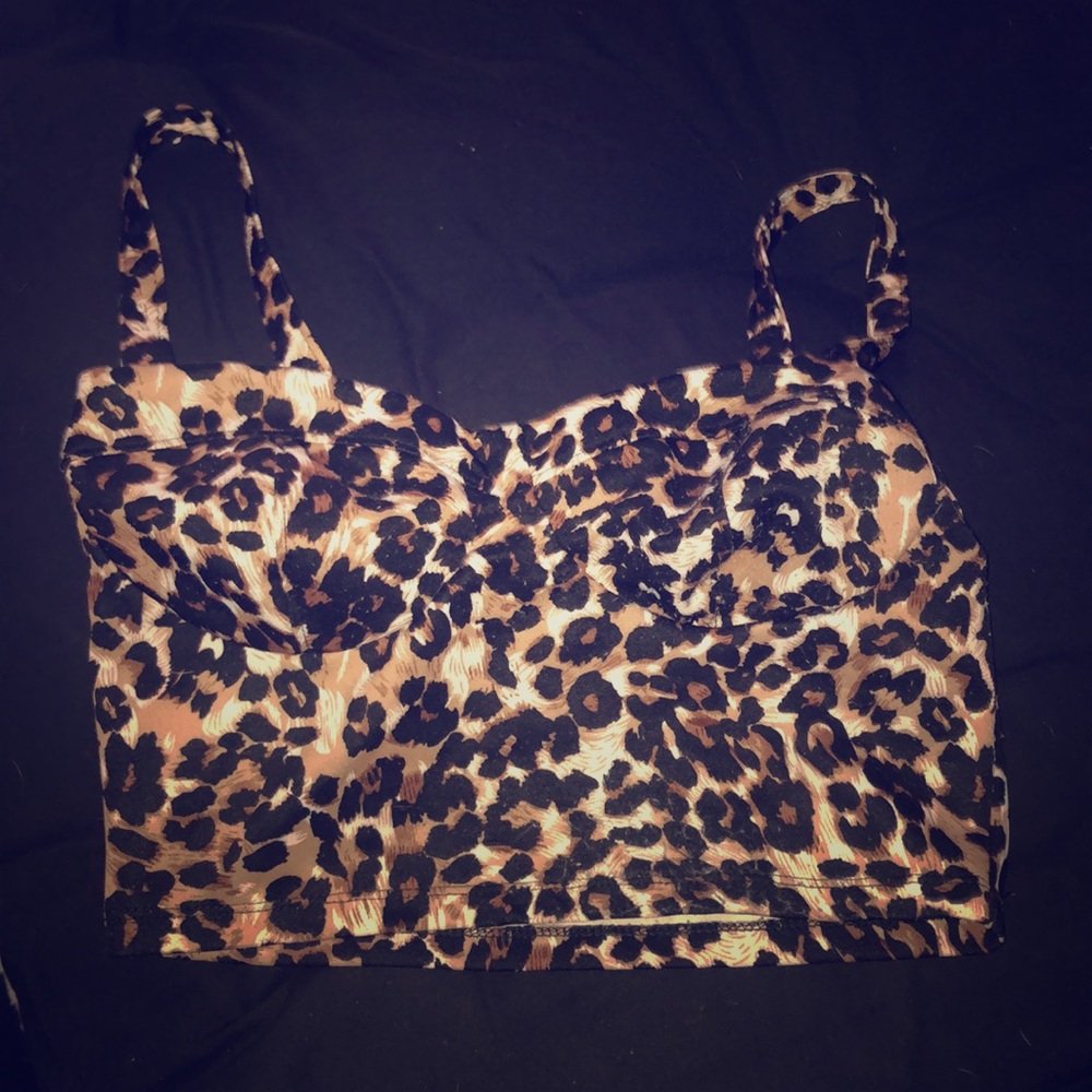 Leopard crop top
